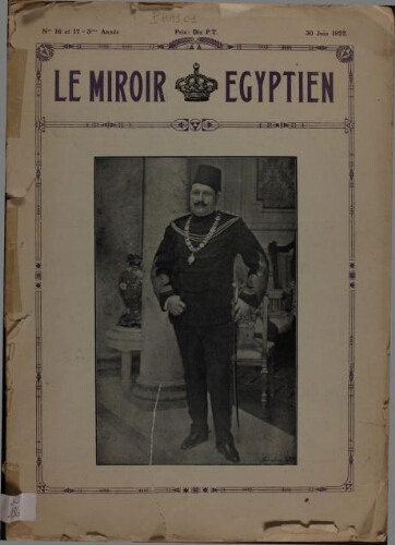 Le Miroir égyptien Vol.3 N°16-17 (30-06-1922)